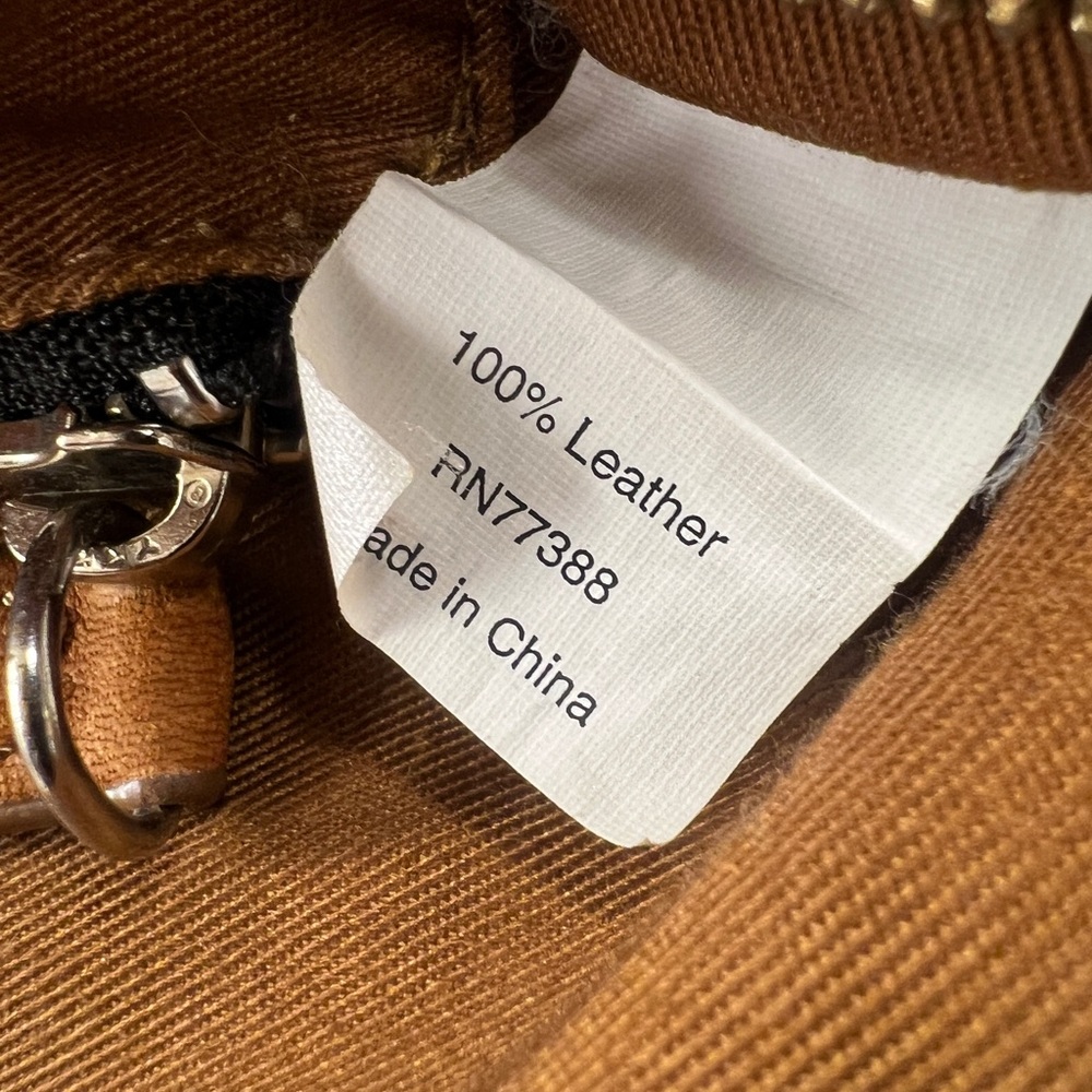 J. Crew 🧡 Marlow Cognac Brown Leather 🧡 Two Tone Hobo Bag Purse Tote - Picture 15 of 15